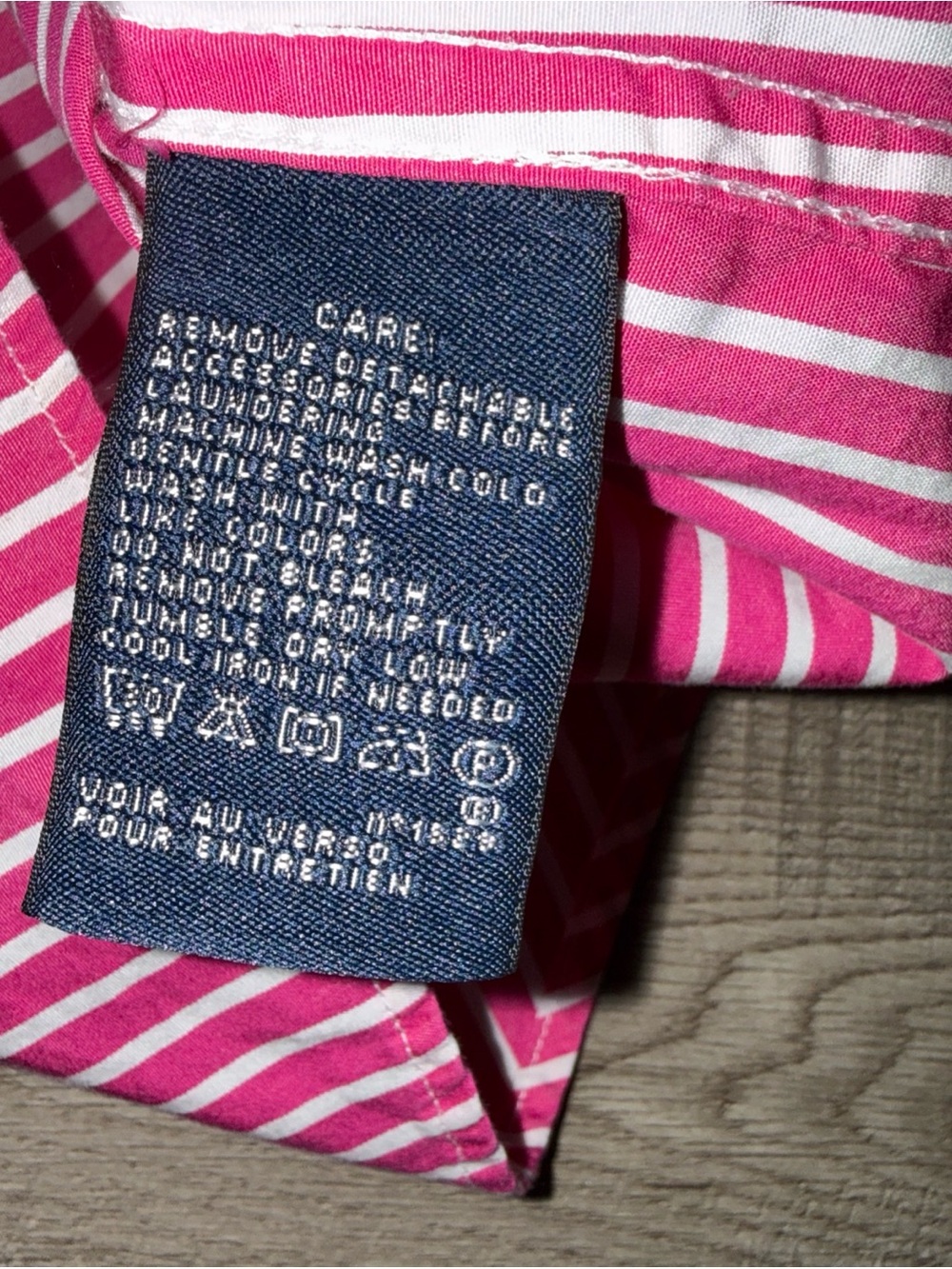 Ralph Lauren Pink Striped Cotton Button-Down Shirt womens 6 - Picture 6 of 8